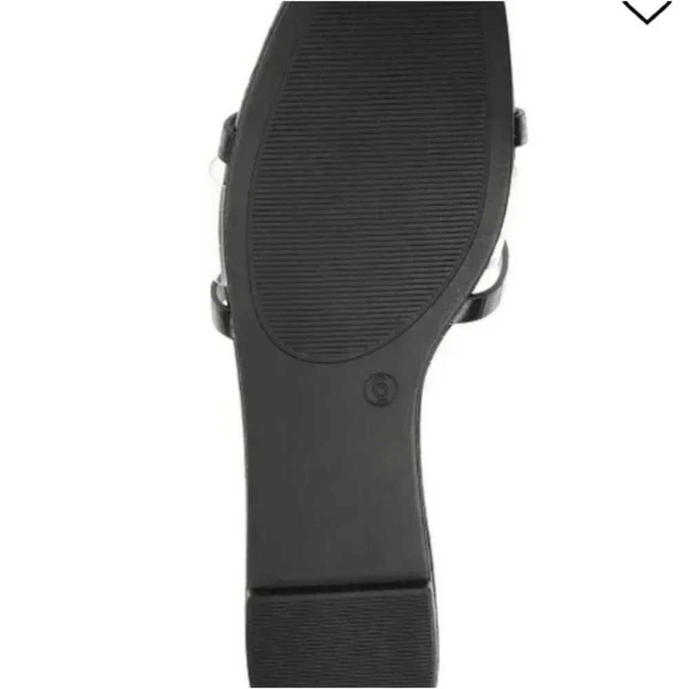 Journee Collection Ramira Slide Sandals Black -7.5 - Picture 5 of 8